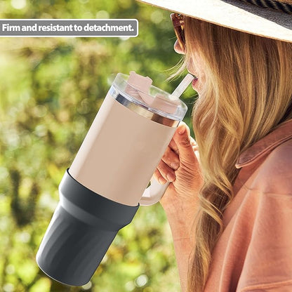 40oz Cup Accessories, Silicone Boot for 40oz Tumbler, Bottom Protector Cup Boot, Water Bottle Holder（Silicone Grey）