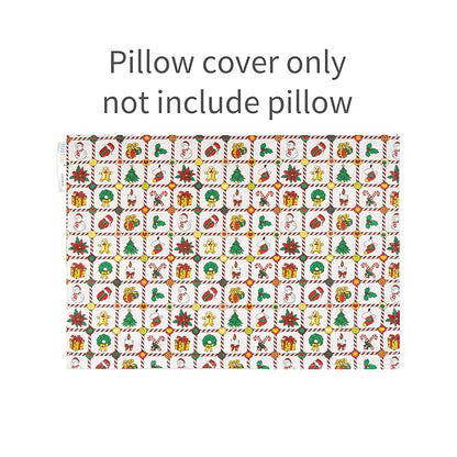 ALVABABY Toddler Pillowcases Fits 13 x 18,12x 16 Kids Pillow Cover Cotton Envelope Baby Christmas Pillowcases for Boy Girl Sleeping Travel Xmas 2TPW29A