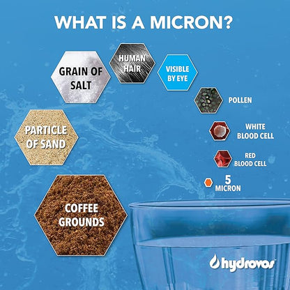 4.5 x 10 Inch Large Capacity Whole House Water Filter, NSF 42 Certified 5 Micron Sediment Filtration, Compatible with Whirlpool WHKF-GD25BB Aqua-Pure AP810, AP801 GE GXWH30C GXWH35F GWWH40