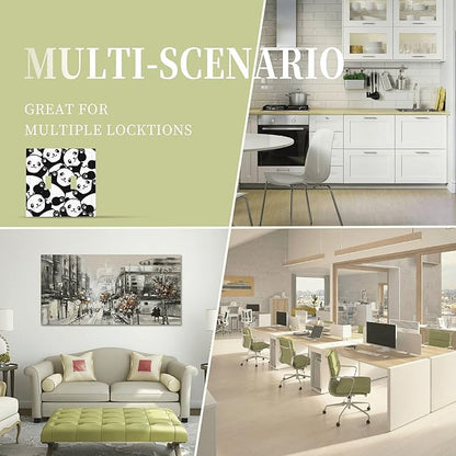 Cute Panda Double Toggle Light Switch Covers 2 Gang Wall Plate Dual Decorative Switchplate Electrical Faceplate for Bathroom Country Kitchen Bedroom Decor, 4.9" x 5"