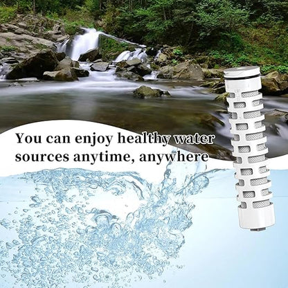 40oz Portable Water Filter Bottle with 3-Stage Filtration - Ideal for Survival, Camping, Hiking, Backpacking, and Emergency - Filtration Filtered Water Bottle