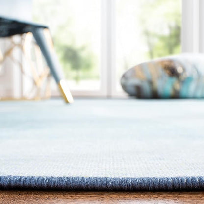 SAFAVIEH Disney Princess Collection Machine Washable Slip Resistant 5' x 7' Light Blue/Turquoise Assurance Kids Bedroom Nursery Playroom Area Rug