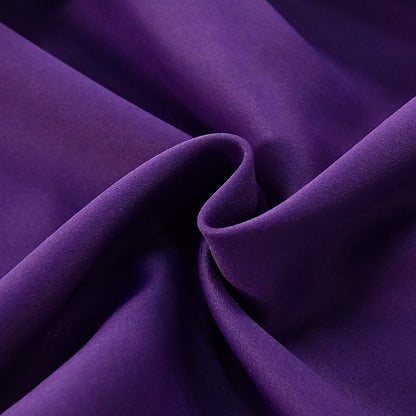 Purple Valance for Windows 60x18 Inch Solid Thermal Insulated Blackout Rod Pocket Kitchen Short Curtain Toppers Valance for Bathroom Living Room 1 Panel