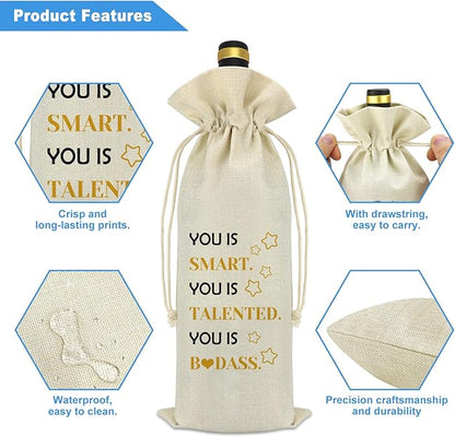 Graduation Gifts Wine Bag 2024 Graduation Gifts for Women Men Inspirational Gift for College Graduation Gifts for Daughter Son Niece Nephew Class Of 2024 Graduation Gift Reusable Wine Bottle Bag
