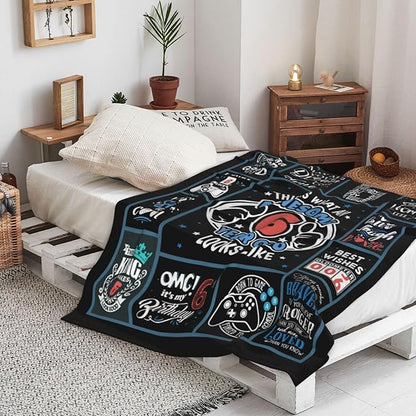 6 Year Old Boy Birthday Gift Throw Blanket 50" x 40", Unique Gifts for 6 Year Old Boys, Best Presents for 6Yr Old Boy, Six Year Old Boy Birthday Gifts, Boys Age 6 Birthday Gifts, Boy 6th Birthday Gift