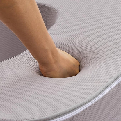 A Nice Night Lap Desk Rest Pillow for Adult,TV Trays Bed Pillow, Memory Foam Rest Pillow for Reading, Working, Playing Switch or Sitting in Bed Sofa Floor,LightGrey