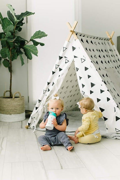 Simple Modern Wide Mouth Lid Leak Proof Straw Chug Handle Flip Fits Summit Water Bottles and Hydro Flask, Sippy, Riptide