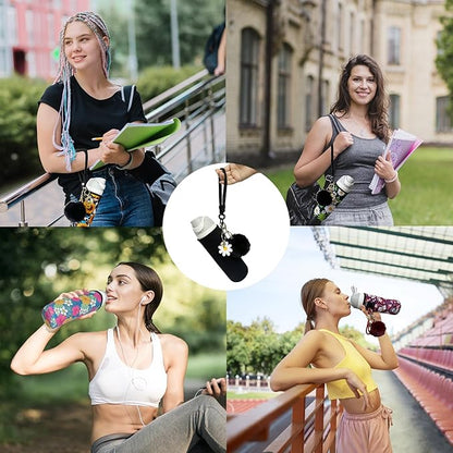 24oz Sleeves Compatible with Owala Sleeve Water Bottle Strap Compatible with Owala Charm Cute Accessories Compatible with Owala FreeSip Stainless Steel 24oz Tritan 25oz Twist 24oz Tumbler