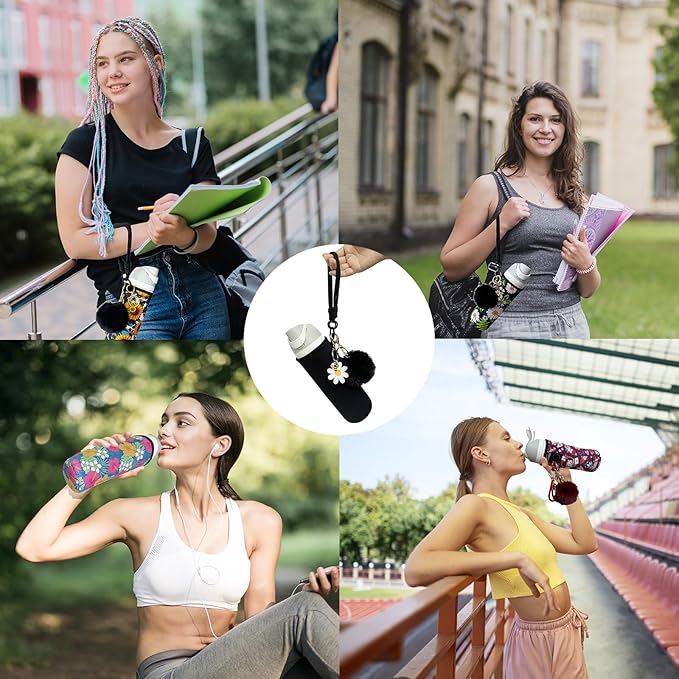 24oz Sleeves Compatible with Owala Sleeve Water Bottle Strap Compatible with Owala Charm Cute Accessories Compatible with Owala FreeSip Stainless Steel 24oz Tritan 25oz Twist 24oz Tumbler