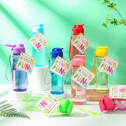 Water Bottles Bulk End of the Year Gifts for Students 18 oz Portable Sports Water Bottle Summer Graduation Student Gifts from Teacher for Kids School Classroom Prizes Goodie Bag (24)