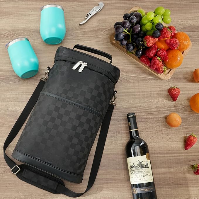 AW BRIDAL Wine Gifts Bag for Women Wine Gift Basket Personalized Birthday Gifts for Women Wine Lover Gifts Wine Tote Bag for Travel Insulated Wine Bags with Tumblers