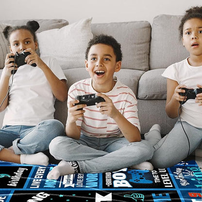 9 Year Old Boy Gifts Birthday Gifts for 9 Year Old Boys, Kids Blanket 50 x 60 Inches Warm Flannel Throw Blankets for Boys 9 Year Old Boy Birthday Gifts Ideas