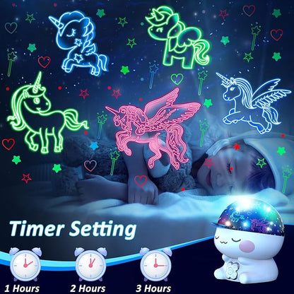 Unicorns Gifts for Girls,Girls Toys 8-10 Years Old,Girls Unicorn Toys Age 6-8.Unicorn.Night Light Projector for Girls Age 2-8.Christmas Holiday Birthday Party Unicorn Decorations for Girls Room