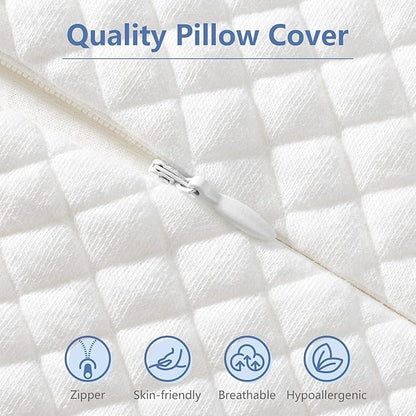 AM AEROMAX 8-Inch Wide Head Support Memory Foam Back Sleep Training Pillow - Keep Head Straight for Wrinkle Prevention, Anti-Wrinkle & Anti-Aging Beauty Pillow