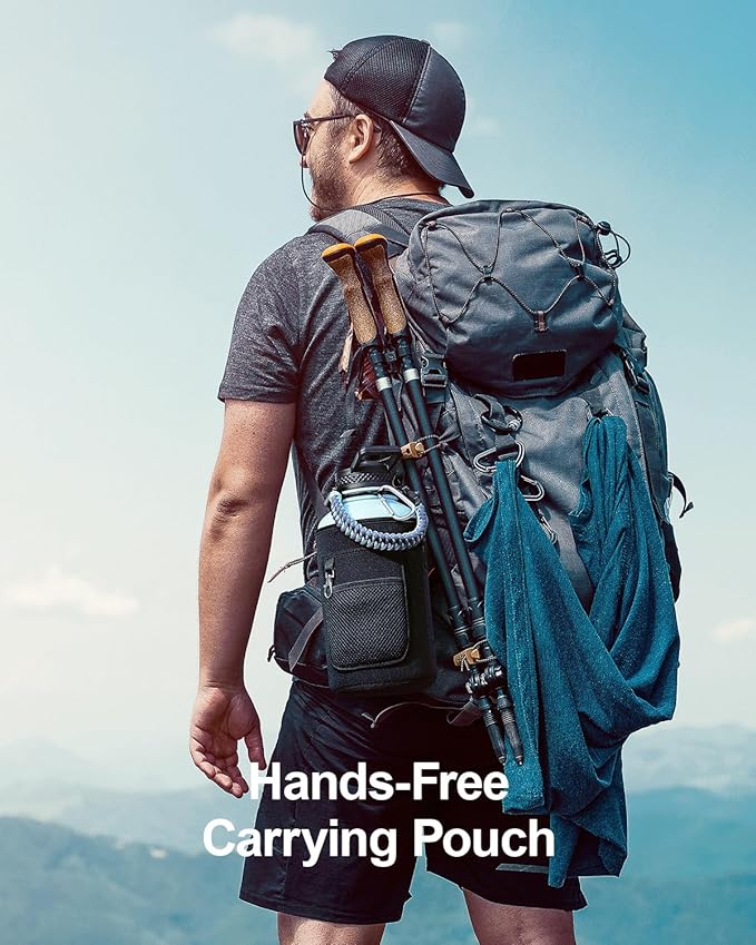 64oz Insulated Water Bottle,Half Gallon Water Flask Stainless Steel Vacuum, Cold for 48 Hrs,BPA-Free & Leakproof -with Paracord Handle, Strap,Straw Spout Lids,Large Jug for Gym Sports,Blue