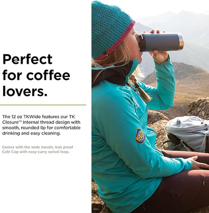 Klean Kanteen TK Wide 12 Oz Real Teal