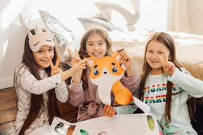 Large Animals Wall Decals for Kids by Lipastick – 177 pcs Woodland Animals Wall Stickers – Forest Animal Wall Decals for Kids Boys Baby Girls – Kids Wall Decals Bear Fox Deer Hare Raccoon Owl XXL Size