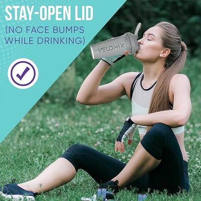 -4 PACK- 28 oz Protein Shaker Bottle for Protein Mixes - 4x Wire Whisk | Leak Proof Shaker Cups for Protein Shakes | Protein Shaker Bottle Pack | Protein Shake Cup