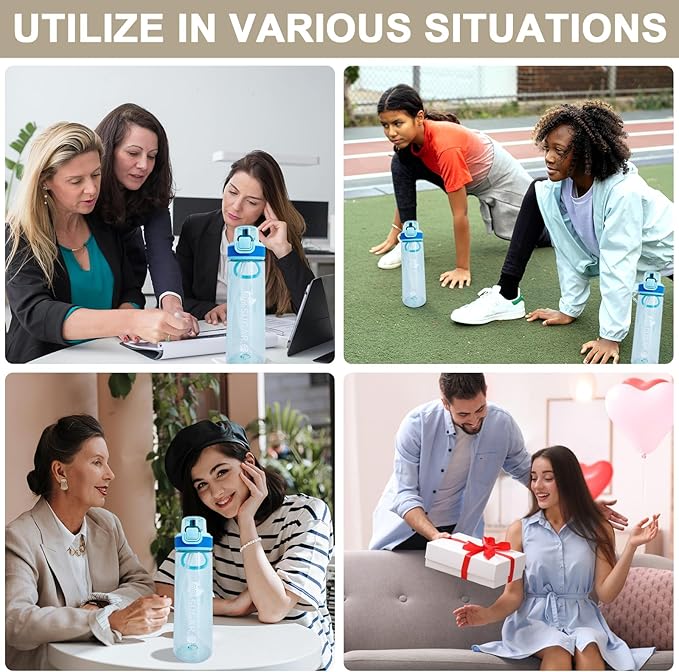 Newly Upgraded Air Water Bottle,700ML Air Water Bottle with Flavor Pods, Leak Proof Scented Water Bottle with Large Portable Handle, 0 Suger No BPA for Gym, Outdoors, Schools (Blue Straight Mouth)