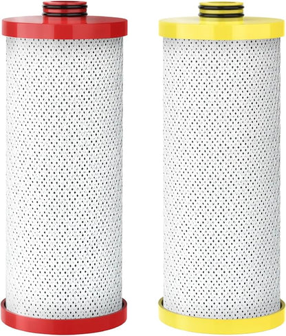 AQUA CREST Replacement for Aquasana® AQ-5200R Under Sink Water Filter, 500 Gallons Filter Life, Pure, Tasty Water, Compatible with AQ-5200.56 and AQ-5200.62, 2 Count