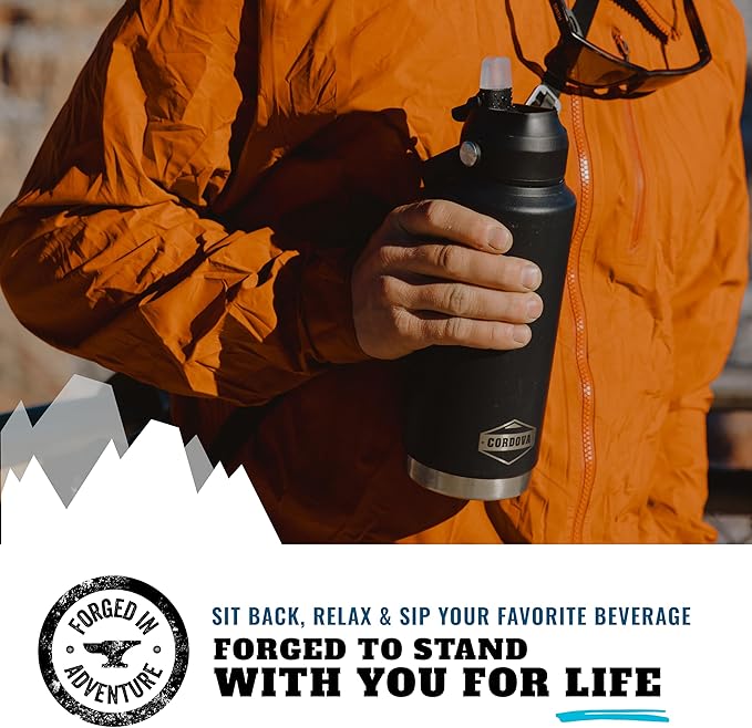 Cordova Outdoors Trailhead Class Water Bottle, Scree, 32 oz