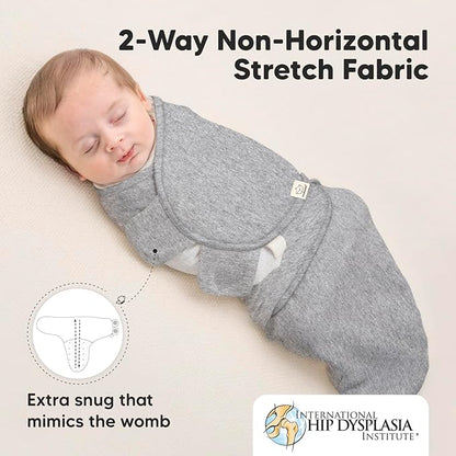 3-Pack Organic Baby Swaddle Sleep Sacks - Newborn Swaddle Sack, Ergonomic Baby Swaddles 0-6 Months, Swaddles for Newborns, Baby Sleep Sack, Baby Swaddle Blanket Wrap,Baby Essentials (Cloud Large)
