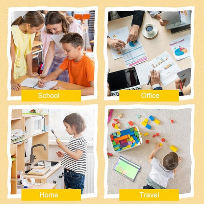 20 Pack Colored Mesh Zipper Pouch Bags,5 Color，A4 Double-Layer Nylon Puzzle Building Block Sets Toy Storage Organization, Mesh Bags with Zipper and Handle for School Office Playroom Storage