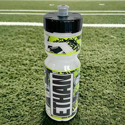 50 Strong Kids Water Bottle | 22 oz. BPA- Free Sports Squeeze Water Bottles with Pull Top Cap |Perfect Water Bottle for School | Reusable & Durable for Boys & Girls | Made in USA (Soccer Star Custom)