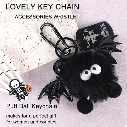 BELSITA Stanley Cup Accessories Set, Black Bird Chain Braided Design Water Bottle Handle Strap, Black Glitter Silicone Stanley Cup Boot, Stanley Charms for Stanley Cup 30/40oz Tumble (Halloween 2)