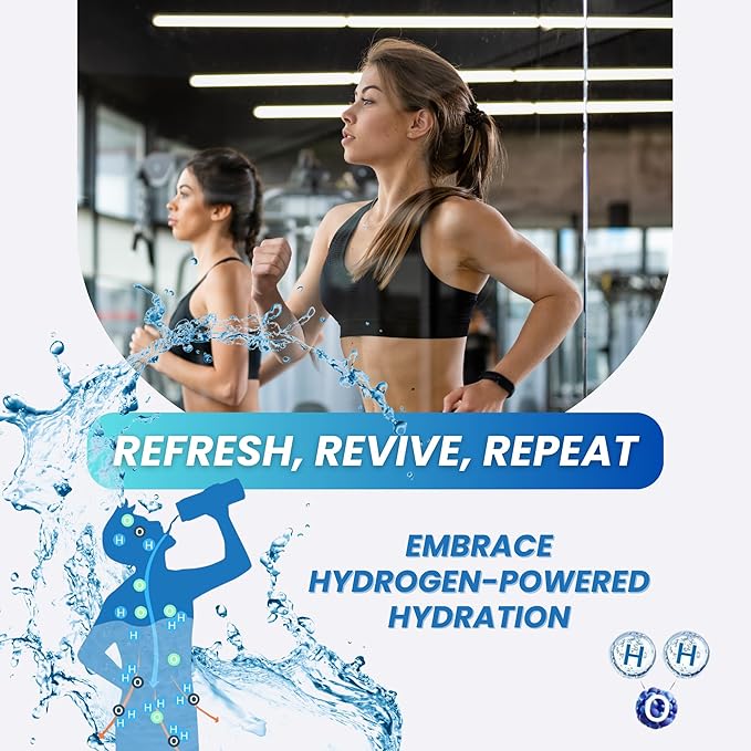 2024 Next Generation Premium Hydrogen Water Bottle - High-Concentration, Portable & Rechargeable Hydrogen-Rich Water Generator for Optimal Hydration