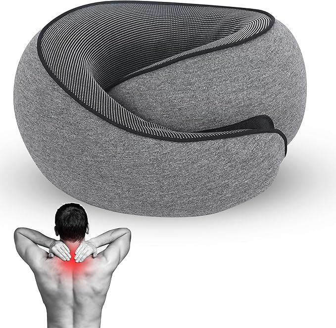 Airplane Travel Neck Pillow, Memory Foam Airplane Travel Pillow, 360 Degree Comfort and Breathability, Washable Modal Cover.Travel Neck Pillow for Airplane, Neck Pillow Airplane