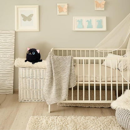 9.4" Black Cat Plush Toys - Halloween Stuffed Animal Cute Black Cat Pillow Halloween Plush Cat Stuffed Animals Halloween Cat Plush Gift for Halloween Party Decor Kids, Girls & Boys Birthday