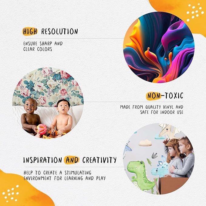 Hot Air Balloon Wall Decals for Kids by Lipastick – 83 pcs Cartoon Animals Wall Decals for Girls Boys Kids Baby - Animal Wall Stickers for Nursery Room Bedroom - Raccoon Fox Koala Panda L Size