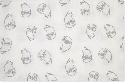 4-Pack Unisex Baby Cotton Flannel Receiving Blankets, One Size Newborn Swaddle Blankets (30 x 30)