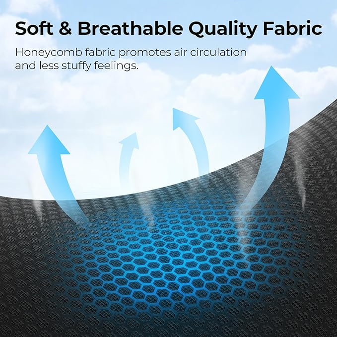 AUVON Enhanced Thick 4.7" Seat Cushions for Office Chairs, Hemorrhoid Pillow with Innovative Memory Foam for Balanced Support and Softness, Donut Pillow for Sciatica and Tailbone Pain Relief