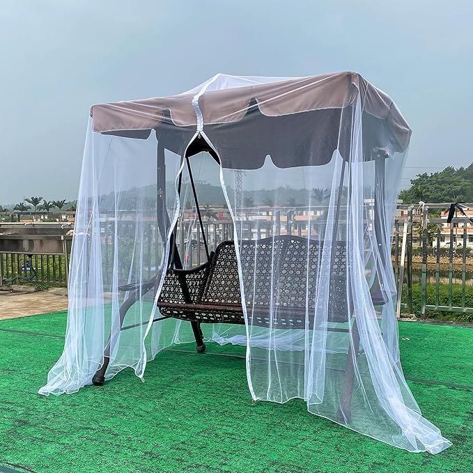 Mengersi Mosquito Net for Bed Canopy with Zipper,Canopy Bed Curtains Single Full,Queen King Size Bed,Mosquito Netting for Patio,Camping,Bug Net for Camping,White