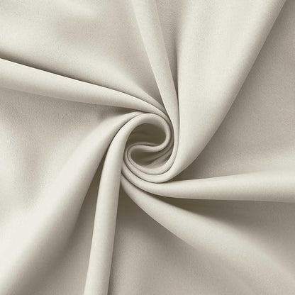 Mrs.Naturall Extra Long Curtains Drapes 108 Inches Long 2 Panels Set,Room Darkening 60-70% Blackout 9FT 9Ft Tall Curtains for Living Room,Cream Beige