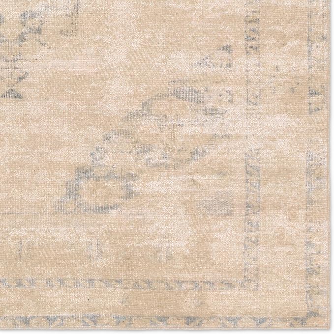 Jaipur Living Natural, Jute 8x10 Large Area Rug, Boho, Tan and Slate, Living Room Rug, Bedroom Rug