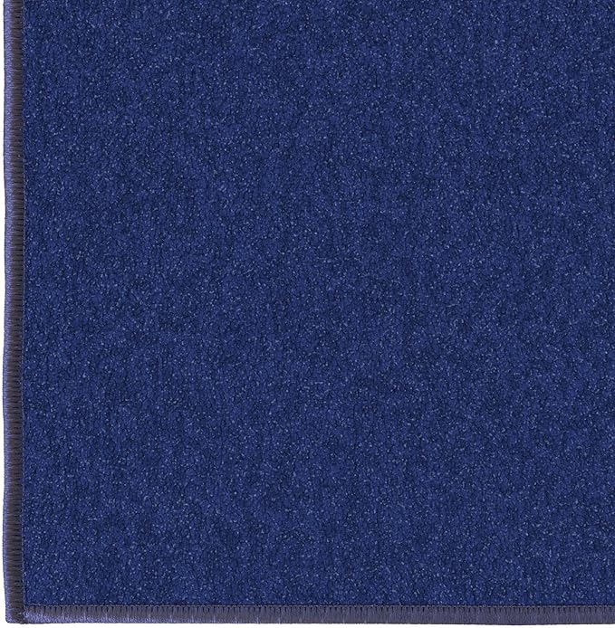 Machine Washable Modern Solid Design Non-Slip Rubberback 2x6 Traditional Runner Rug for Hallway, Kitchen, Bedroom, Living Room, 2'2" x 6', Navy