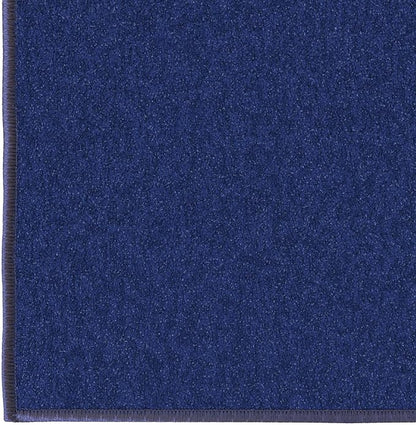 Machine Washable Modern Solid Design Non-Slip Rubberback 2x5 Traditional Runner Rug for Hallway, Kitchen, Bedroom, Entryway, 20" x 59", Navy