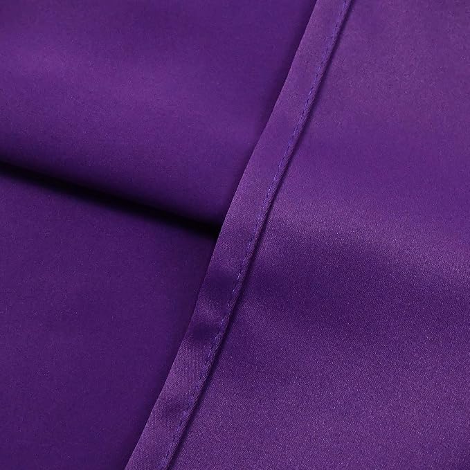 Purple Valances for Windows Solid Grommet Top Blackout Valance Window Treatment for Kitchen/Living Room Short Straight Drape Valance for Bedroom Kids Room 70X18 1 Panel Royal Purple