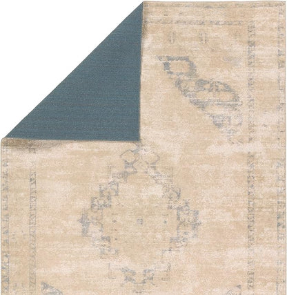 Jaipur Living Natural, Jute 8x10 Large Area Rug, Boho, Tan and Slate, Living Room Rug, Bedroom Rug