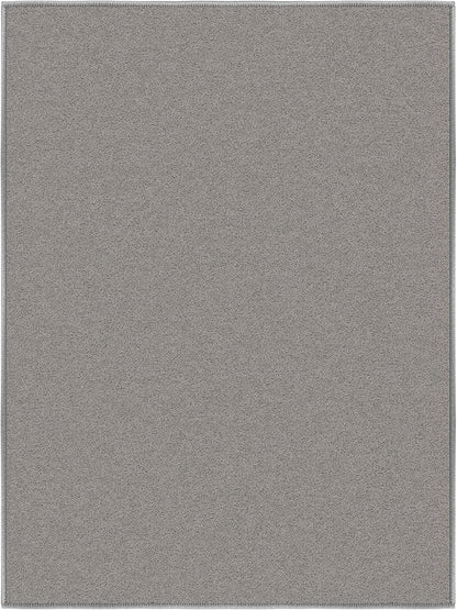Machine Washable Modern Solid Design Non-Slip Rubberback 2x3 Traditional Area Rug for Entryway, Bedroom, Kitchen, Bathroom, 2'3" x 3', Gray
