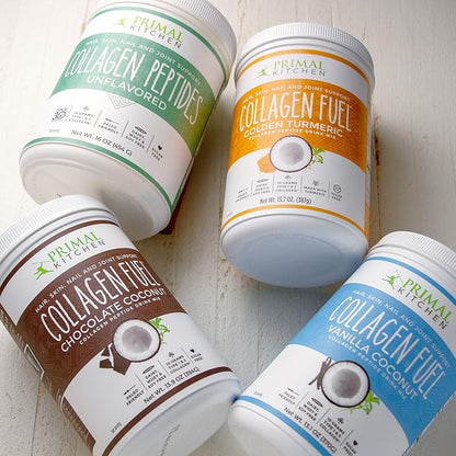 Primal Kitchen Vanilla Collagen Fuel® Drink Mix, Vanilla Coconut Collagen Peptides, No Sugar or Dairy, 20 Ounces