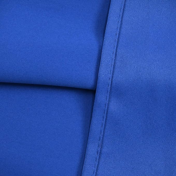 Royal Blue Valances for Windows Solid Grommet Top Blackout Valance for Kitchen Short Straight Drape Valance for Bedroom Boys Room 52X18 1 Panel