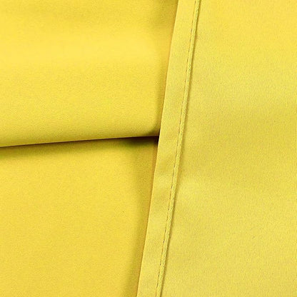 Bright Yellow Valance for Kitchen Windows Solid Gold Yellow Blackout Curtain Valance with Grommet for Bedroom Short Straight Drape Valance for Living Room 70X18 1 Panel