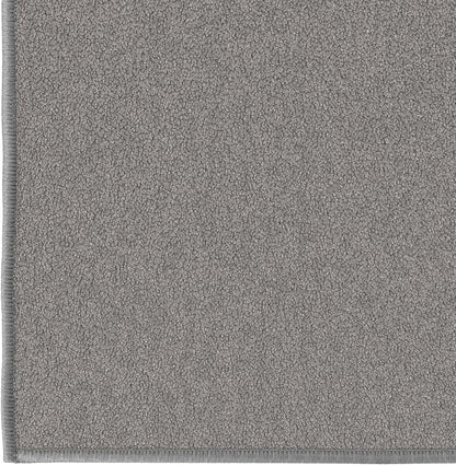 Machine Washable Modern Solid Design Non-Slip Rubberback 2x3 Traditional Area Rug for Entryway, Bedroom, Kitchen, Bathroom, 2'3" x 3', Gray