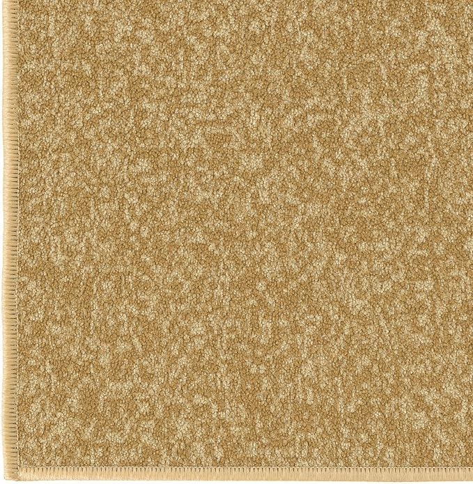 Machine Washable Modern Solid Design Non-Slip Rubberback 2x6 Traditional Runner Rug for Hallway, Kitchen, Bedroom, Living Room, 2'2" x 6', Beige