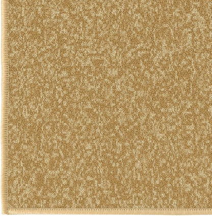 Machine Washable Modern Solid Design Non-Slip Rubberback 2x6 Traditional Runner Rug for Hallway, Kitchen, Bedroom, Living Room, 2'2" x 6', Beige
