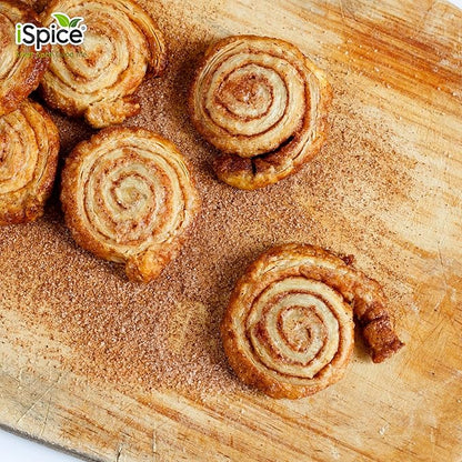 iSpice PREMIUM CINNAMON SUGAR SPRINKLE | Pure and Fresh | Essential Kitchen Spice| DELICIOUS- Free of ANY Artificial Colors9 oz (256g)